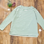【ha**様ご予約品】変哲Tシャツ　グリーンボーダー