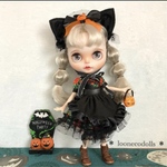 ハロウィンワンピネコ耳セット ＊198 ブライスアウトフィット