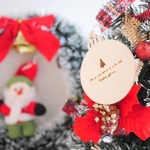 オリジナルクリスマスオーナメント【 Christmas  ornament】　木で作る刻印入りのオーナメント　特別な日に特別なアイテムはいかがですか