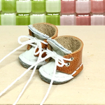 革細工  ミニチュア丸ブーツ　miniature boots.