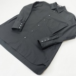 再販！トレンドのワイドな黒シャツ