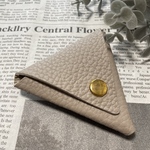 イタリアンレザー　三角　コインケース