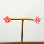 spring square*パールキャッチピアス