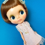 〇受注再販 変更箇所あり〇Blythe outfitꔛキラキラちゃんワンピースset(薄パープル)ꔛsupipi39