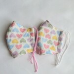 再販 選べる♡ 幼児～低学年むけ 立体マスク【カラフルハート】