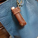 リップクリームホルダー　ブラウン