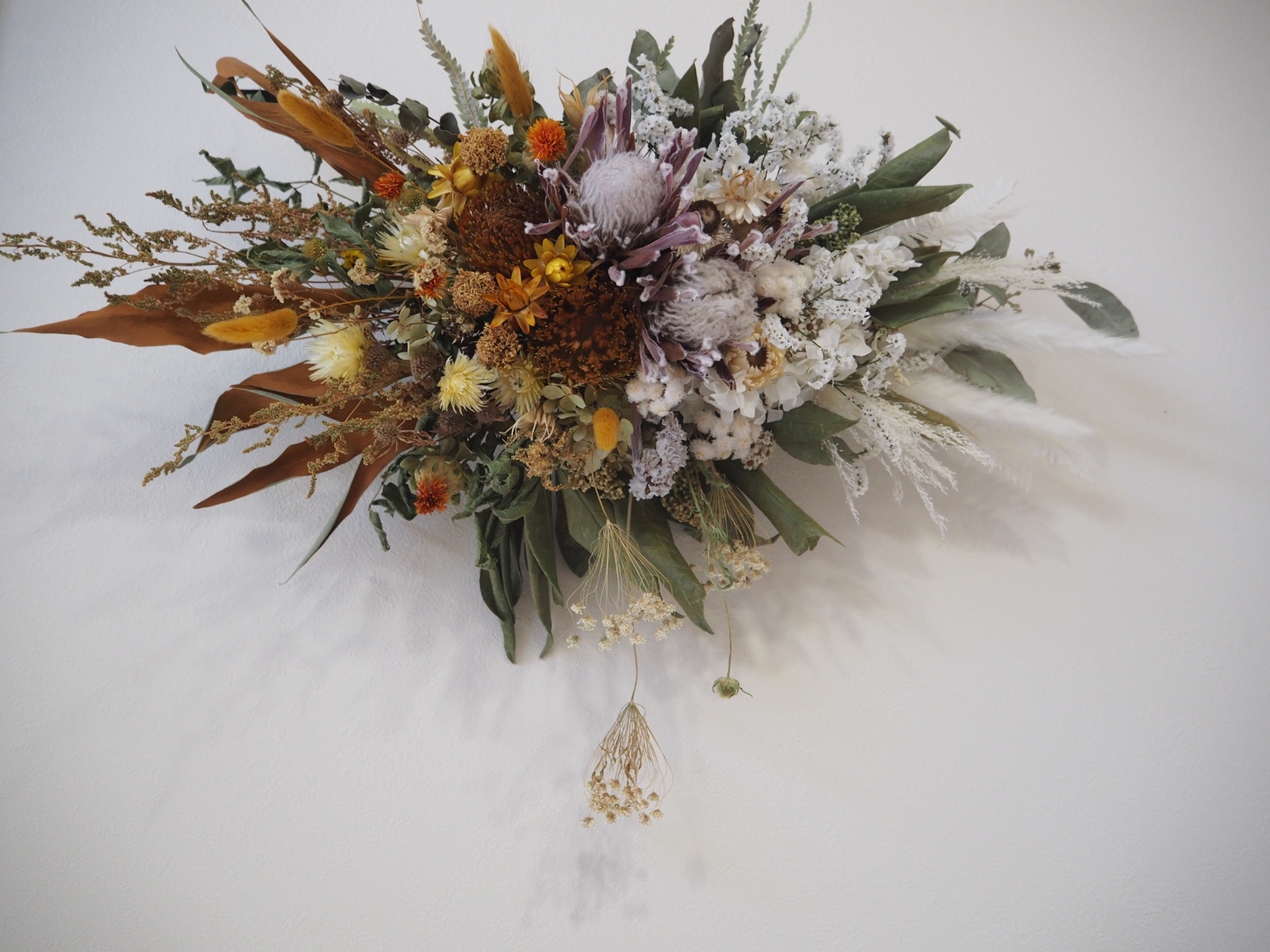 好きな色味でオーダー可能🌻ドライフラワー 壁掛け アレンジ💐※送料