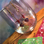 【10月】誕生石と折り鶴ピアス