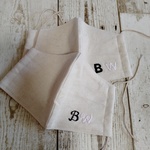 ☆送料無料☆涼感加工　立体マスク 大人用 ２枚セット 刺繍 