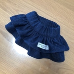 犬服　デニムスカートふりふり2段♡