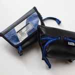 097　メッセンジャーbag   黒×青