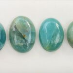 天然石＊アクアマリン　オーバル　カボション＊ルース　83 ct 　4個