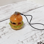 【再販】樹脂粘土のチーズバーガーストラップ