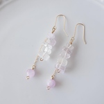 【14kgf】クンツァイトピアス