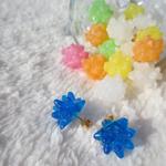 ★こんぺいとうのピアス★ブルー大
