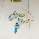 じゃれ猫＆ぐで猫🐈‍⬛ピアス
