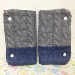 ☆再販☆エルゴ よだれカバー☆ニット×デニム☆Wガーゼ