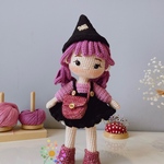 編みぐるみオーガニック コットン魔女(Little Witch)