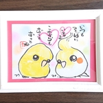 saku0505une様専用❤ ジャンボセキセイ＆オカメインコ  ウチの子筆ペンイラスト