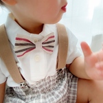 《再販なし》蝶ネクタイ ♛ Stripe (Red) 人気　再販 ベビー キッズ 赤ちゃん 子供 男の子