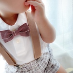 蝶ネクタイ ♛ Simple（Wine） ベビー キッズ 赤ちゃん 子供 男の子