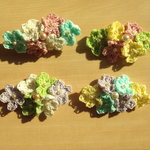 春色小花のバレッタ