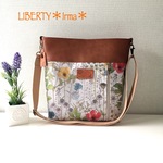 LIBERTY☆ビニコ×合皮×帆布 ショルダーバッグ②