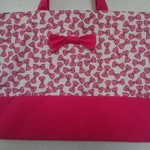 リボン柄　レッスンバッグ