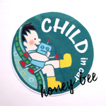 【child seat・boy】マグネット child in car