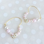 ✿再々…販✿春色✿ハートフープピアス✿