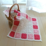 ⑅⁺˖ 𝐇モチーフつなぎのマルチカバー・pink𝐲 ꕤ…˖*