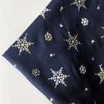 雪の結晶　オリジナルレース　刺繍生地　レース　クリスマス