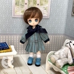 【Sale】オビツ11：セーラーワンピース 水色