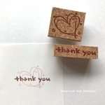 ２重ハートとthank youのセット