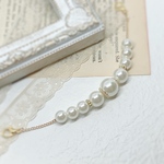 マスク留めに☆Simple Pearl Beads　マスクバンド　マスクチェーン