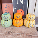 ６個セット！ハロウィン雑貨♡【陶器鉢パンプキン型オレンジ&イエロー&グリーン系】