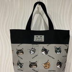 ポケットたくさん♪トートバック☆猫柄・トラネコ