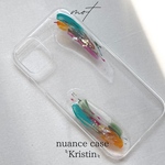 ニュアンス　iPhone12 ニュアンスデザインケース　iPhoneケース〝Kristin〟ゴールド　iPhone12mini iPhone11 iPhonex iPhonese スマホケース