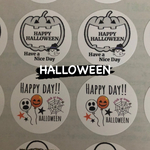『Halloween』丸型シール