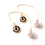 【SPICA 】パールキャッチ・ホースシューフックピアス 