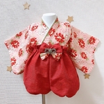 sekig様専用★ハンドメイドベビー袴＋お花のヘアバンド