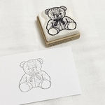 消しゴムはんこ『テディーベア』