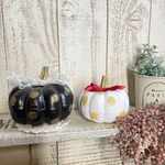 大人Halloweenフェイクかぼちゃの置物2個セット