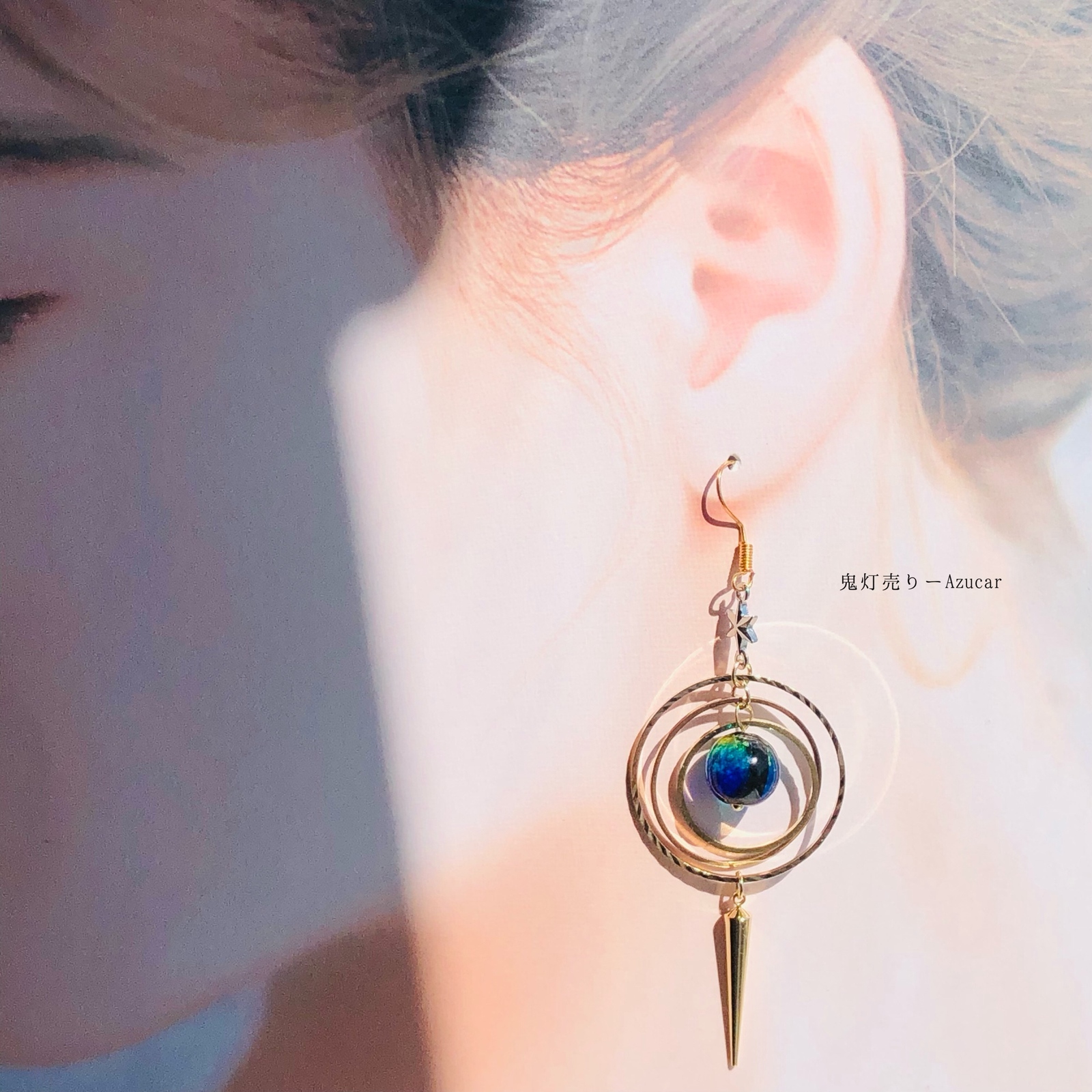 1342 シリウスの光　ハンドメイド　イヤリング 1342 シリウスの光 ハンドメイド イヤリング-今だけ限定価格