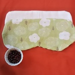 New 小豆のアイマスク 北欧風グリーン あずきカイロ