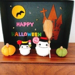 ハロウィンがやってくる〜！🎃👻＊羊毛フェルト🍭🍎🍡
