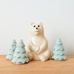 【しろくま貯金箱】小さなもみの木(Mサイズ)