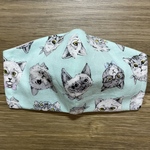 大きめ大人立体ガーゼマスク★ねこフェイス