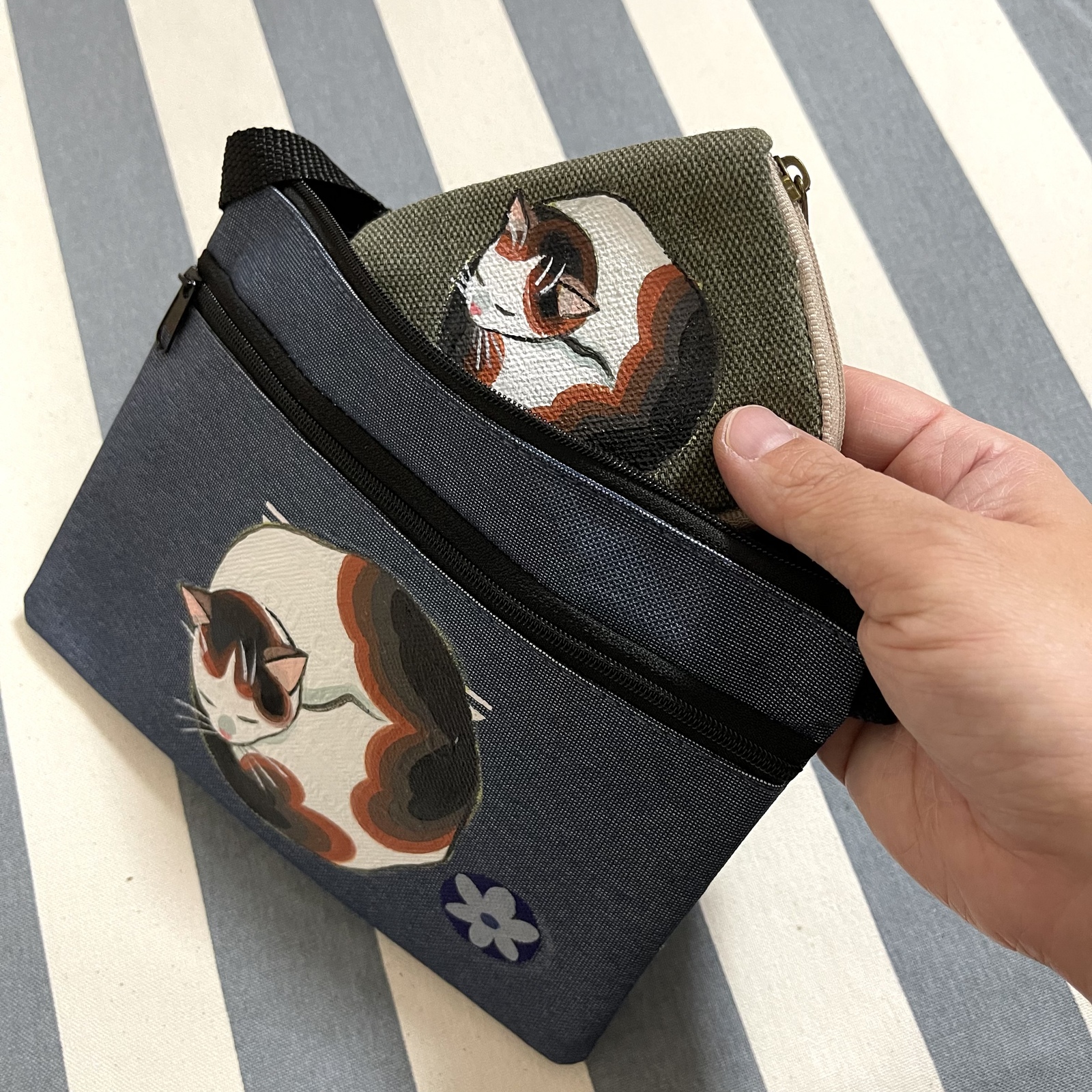 ハンドメイド作家様 猫バッグ