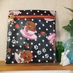 ＜ご依頼品＞プードルのビニコサニタリーポーチ ・ブラック